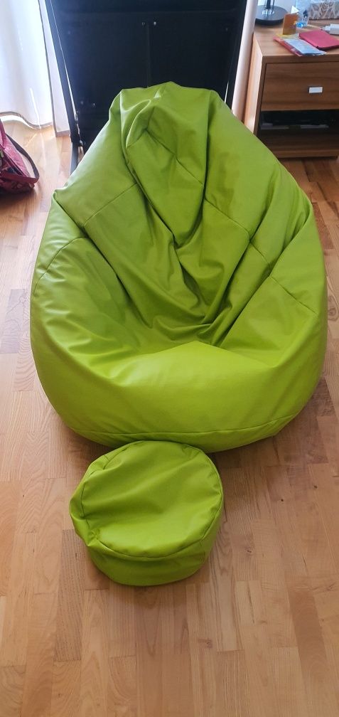Pufa z podnużkiem duża XXL