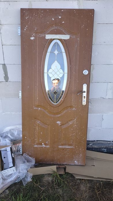 Drzwi zewnętrzne tymczasowe na budowę