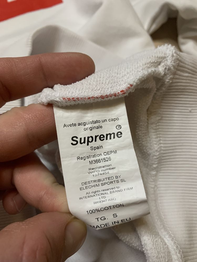 Supreme Spain Sweatshirt Print Logo