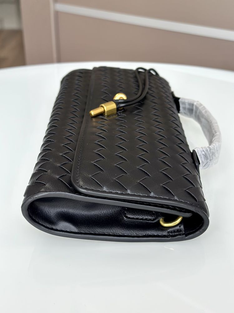 Сумка клатч Bottega Veneta Long Clutch Andiamo With Handle Black
