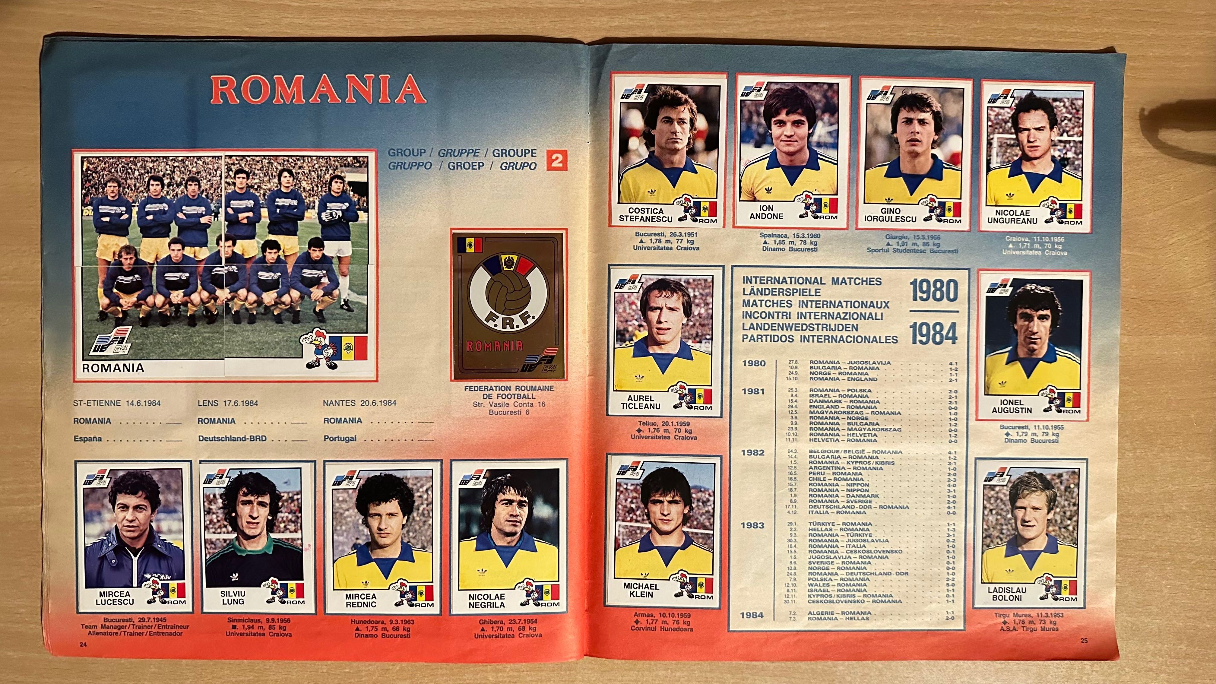 UEFA Euro France 1984 - album PANINI [naklejonych 258/258] UNIKAT