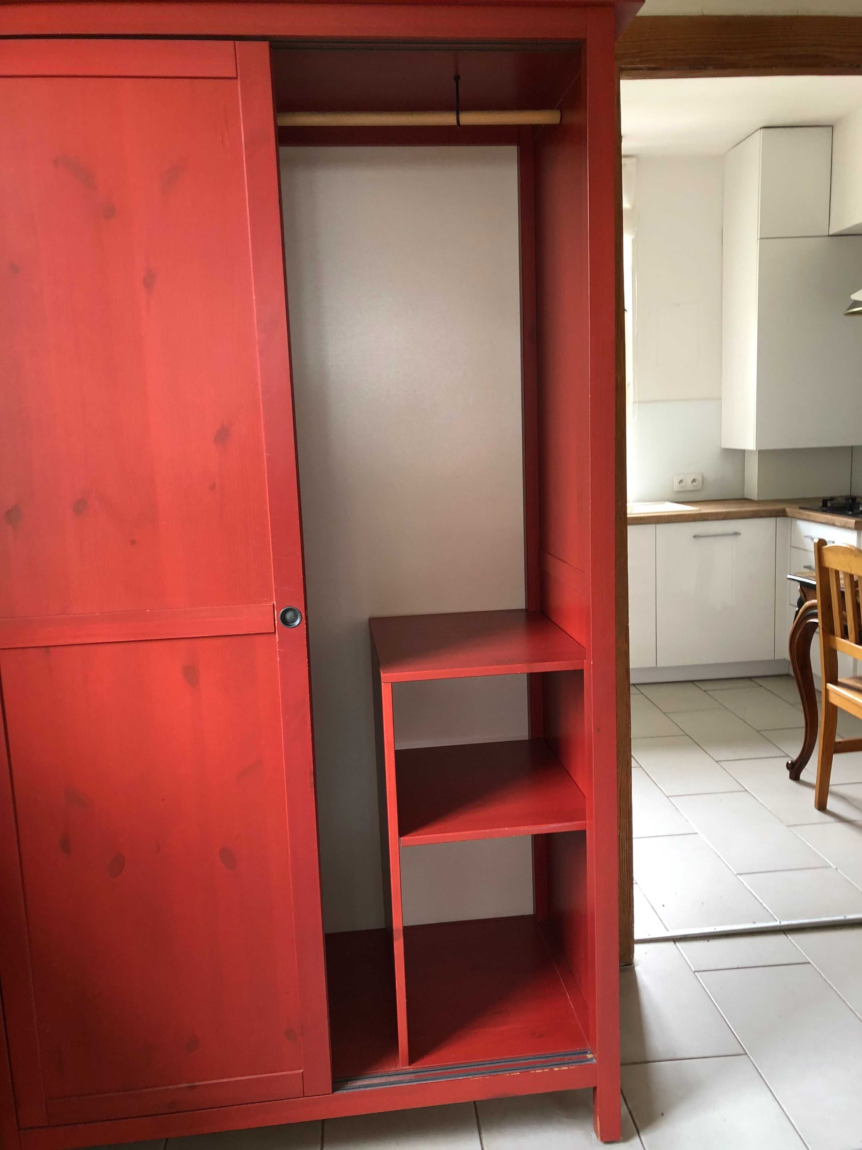 Szafa Ikea Hemnes z przesuwanymi drzwiami