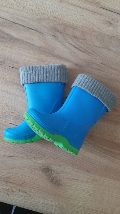 Дитячі резинові сапоги з утепленням 17см. 25-26 розмір
