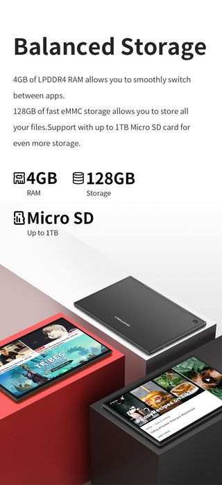 Teclast m40s, 4/128, Android 11