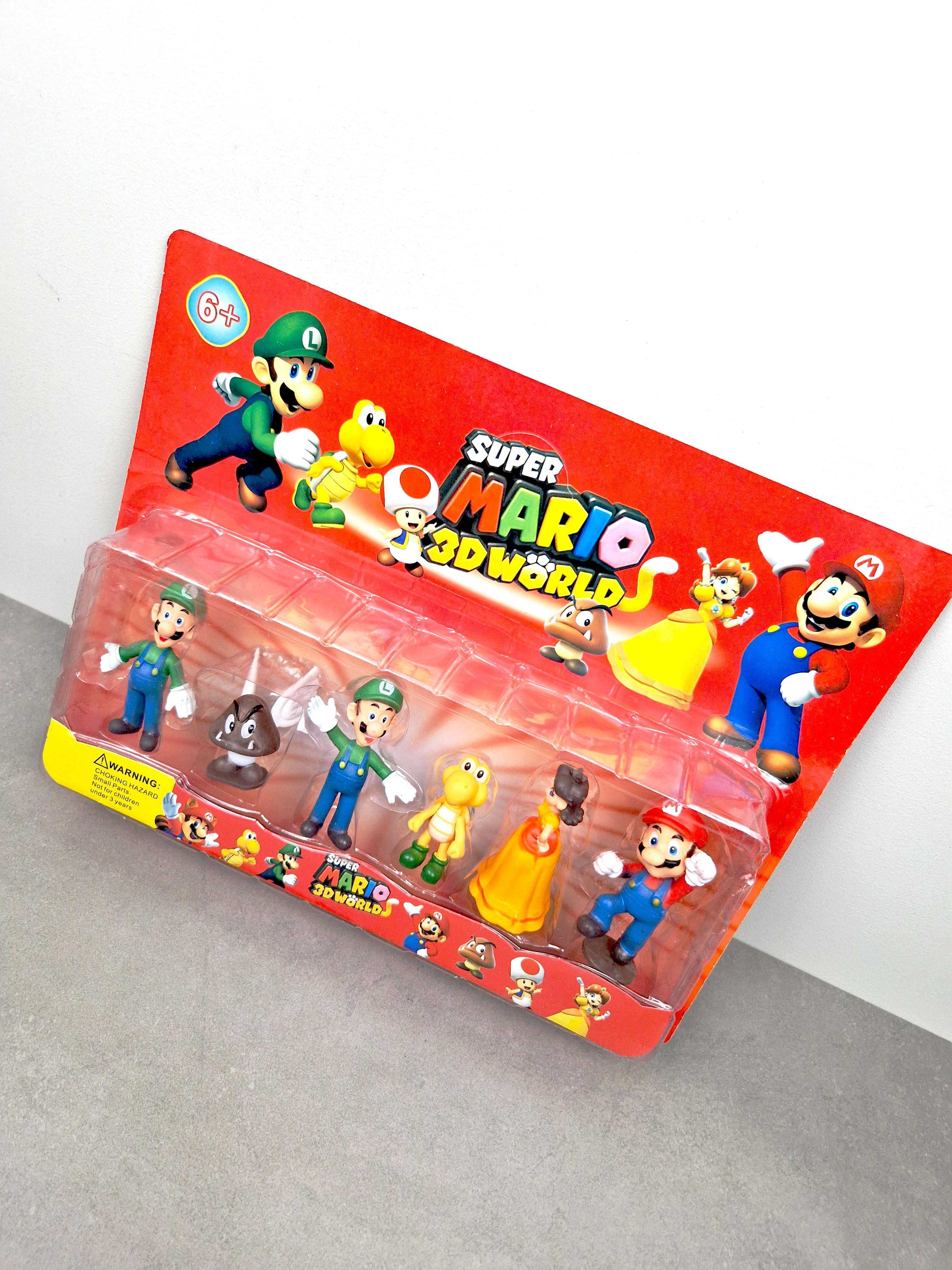 Figurki Super Mario 3D World 6szt Luigi