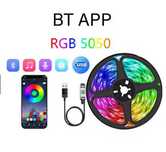 Diody LED RGB zmieniające kolory światła  Bluetooth długość 5m