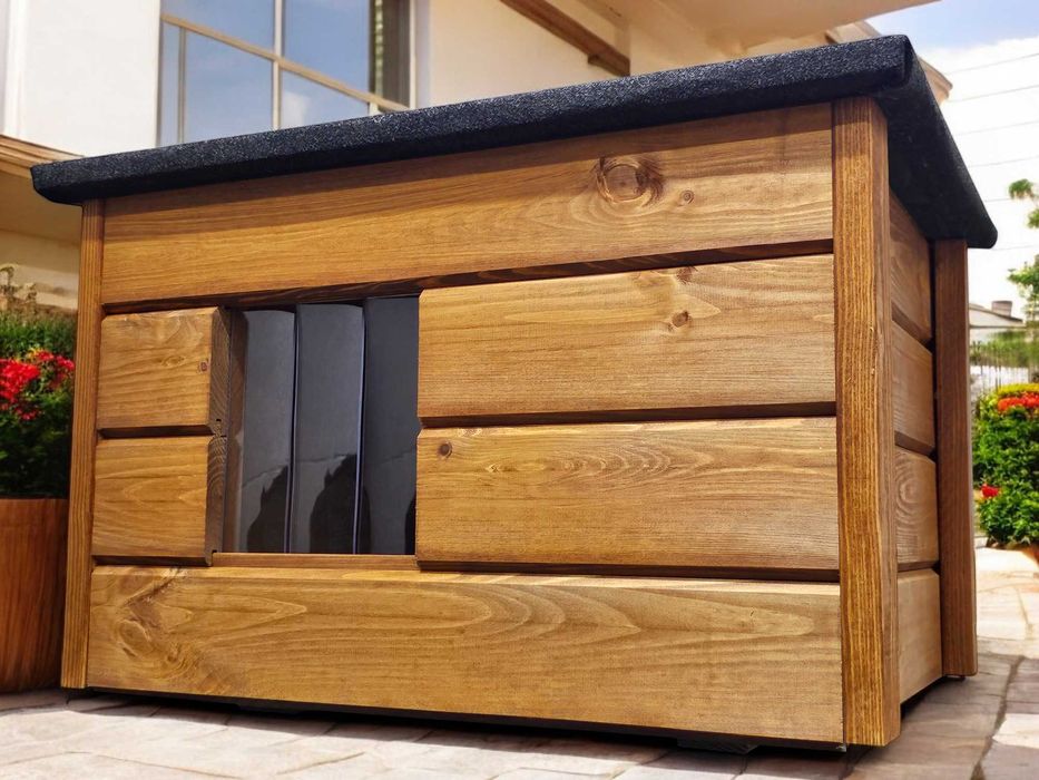 Buda  budka dla Kota VERSANO ocieplana 3 x malowana SUPER JAKOŚĆ