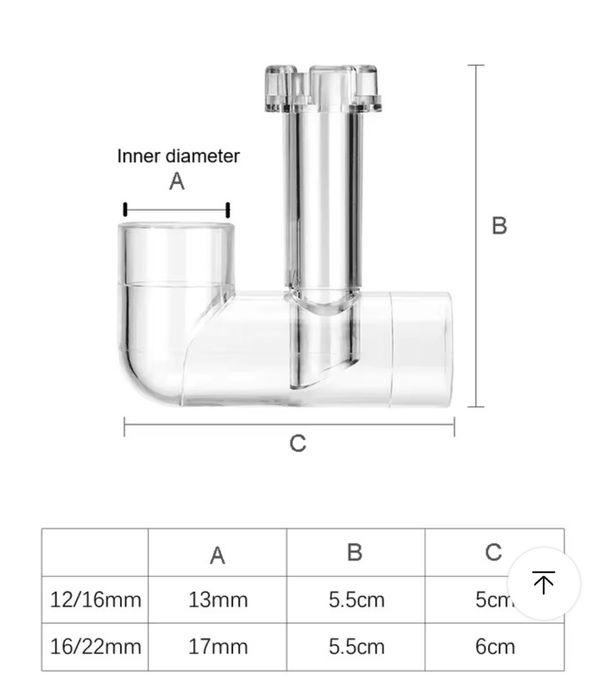 Skimmer do akwarium 16mm. Nowy