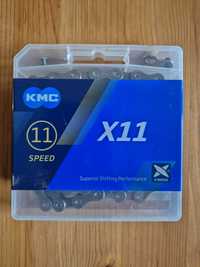 Łańcuch rowerowy KMC X11 11-rzędowy 118 ogniw + SPINKA