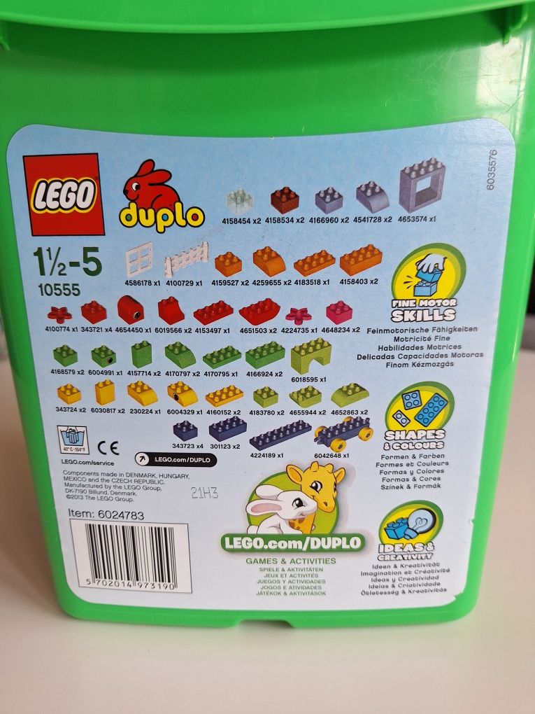 Zestaw klocków klocki Duplo Creative Bucket 10555