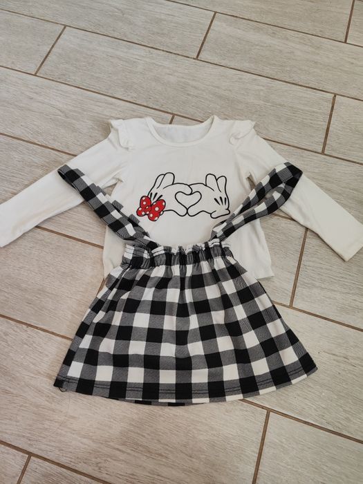 Костюм для дівчинки мікі маус з спідничкою