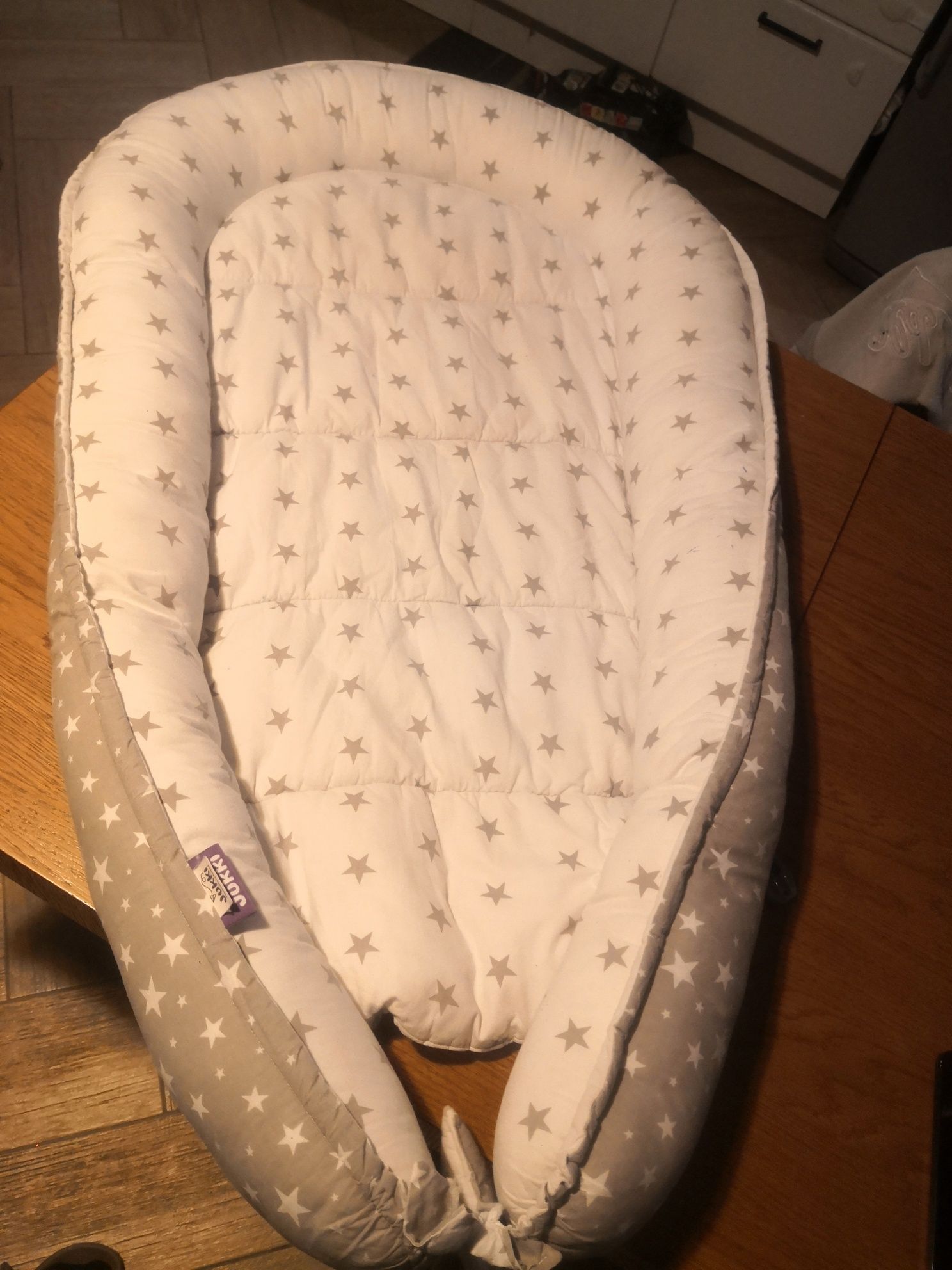 Dwustronny Kokon Niemowlęcy XXL 120x65 cm JUKKI