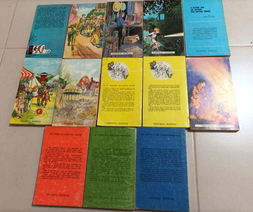 Livros Juvenis antigos - Os Cinco - Enid Blyton