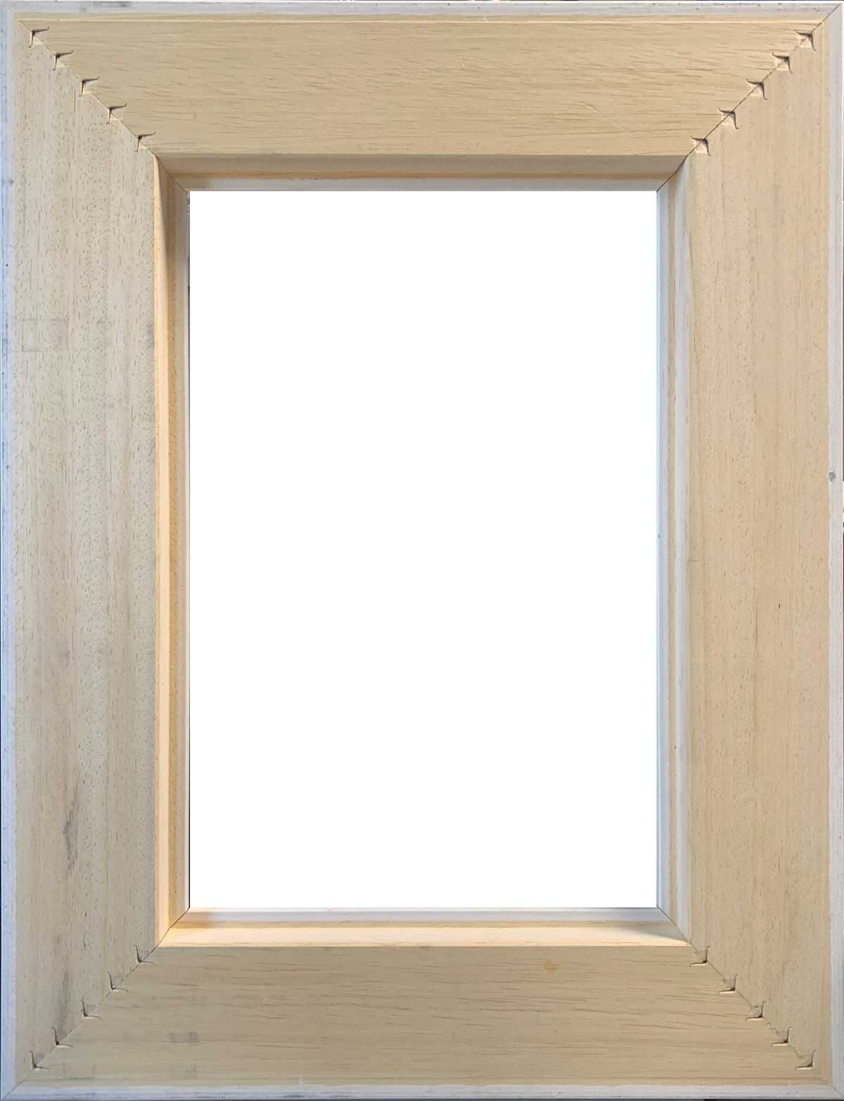 Rama pusta oprawa obrazów 20x30 drewno 7 cm biała matowa