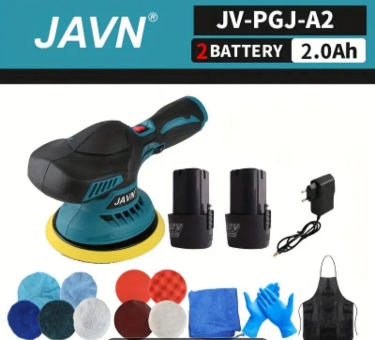 Ексцентрикова полірувальна машина з двома аккамуляторами нова