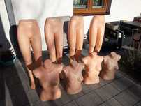 Manekiny plastikowe 8 sztuk