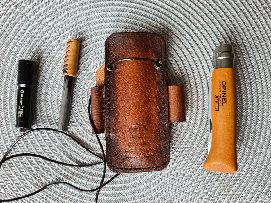 Opinel nr 8 etui, pokrowiec kabura skóra nat. EDC