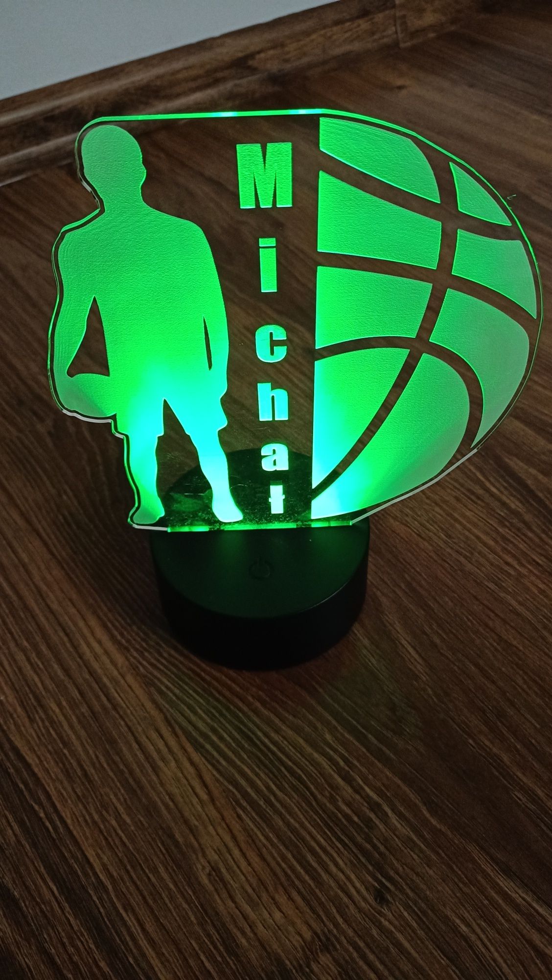 Nowa Lampka RGB koszykówka Michał