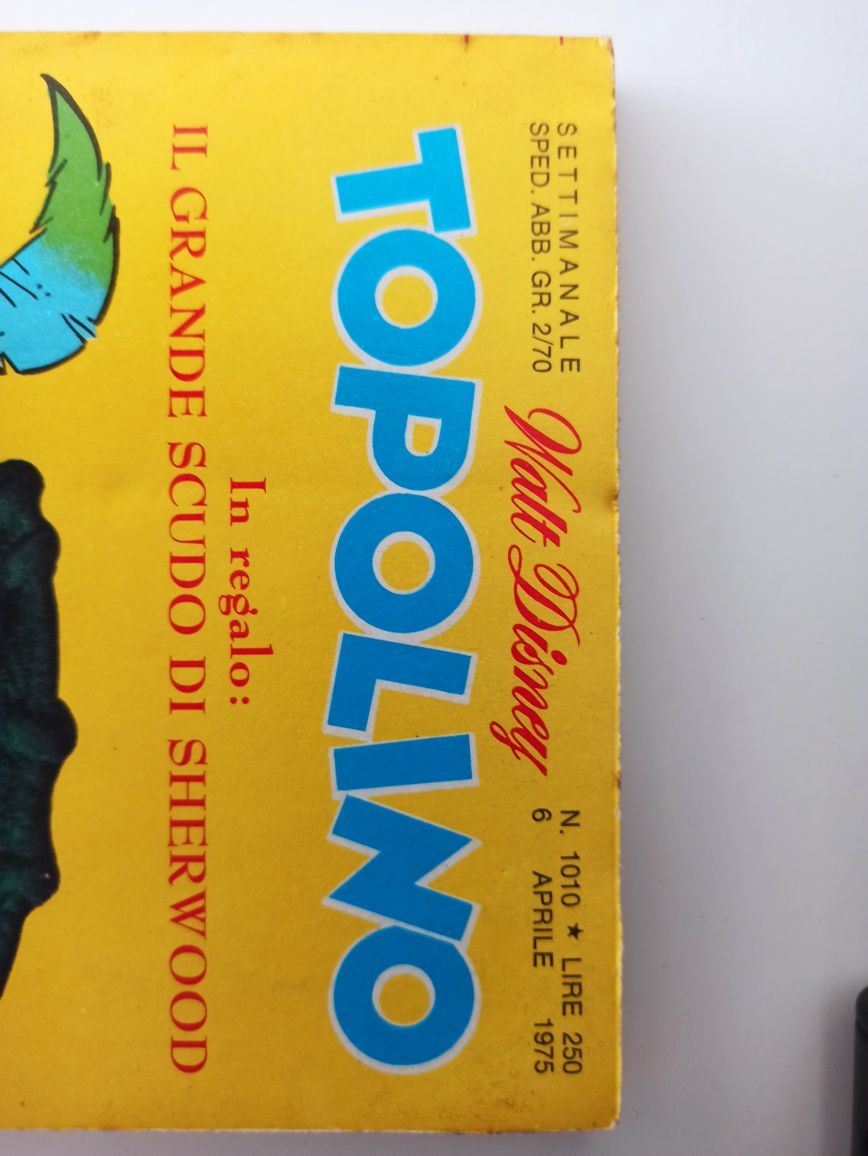 Walt Disney Topolino N.1010 Kaczor Donald Włoski komiks z 1975