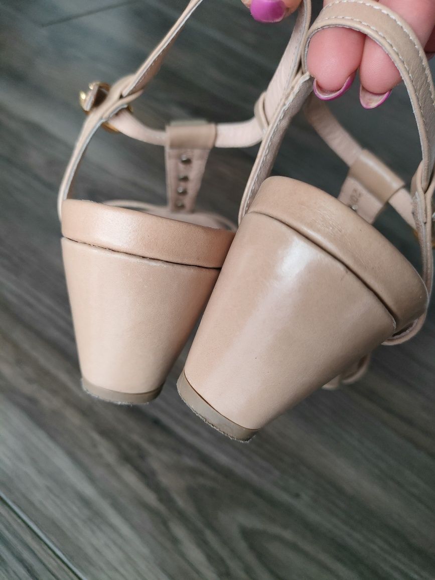Sandały skóra  euro moda