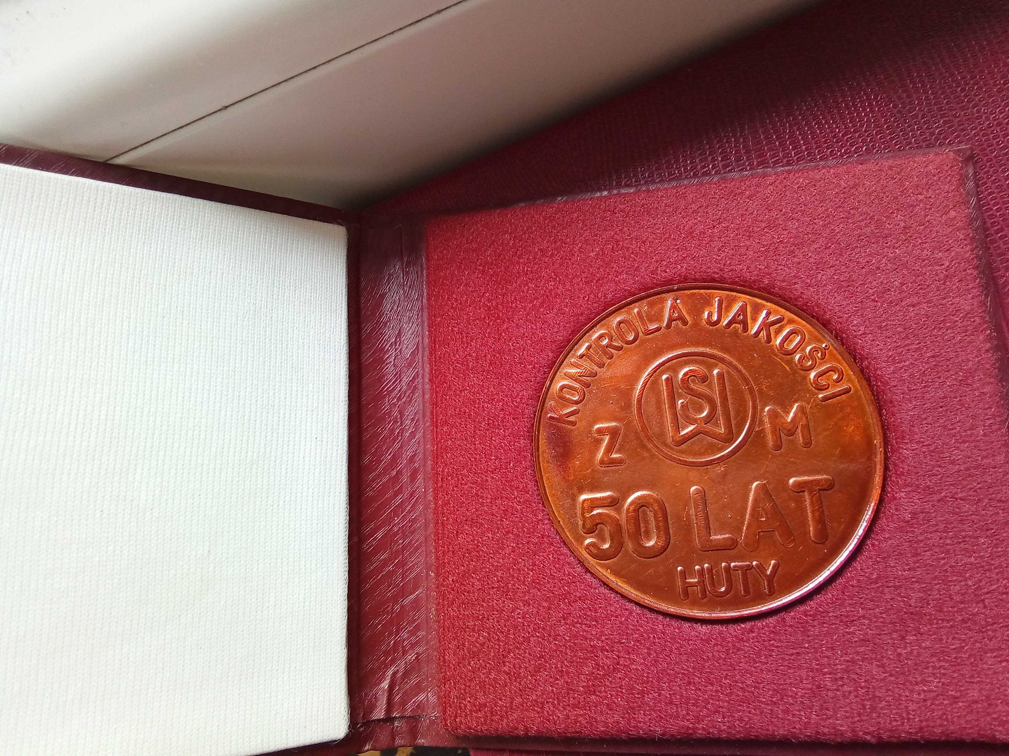 Medal pamiątkowy Huty Stalowa Wola 50 lat huty.