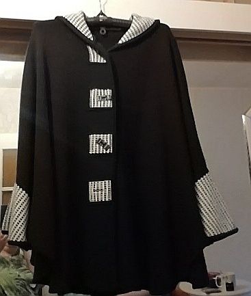 Ponczo, plaszczyk, duży rozmiar xxxl