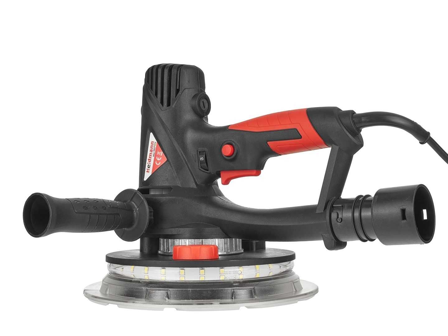 Szlifierka do gipsu gładzi i tynku 190 mm DOUBLE LED 360 zestaw 1999