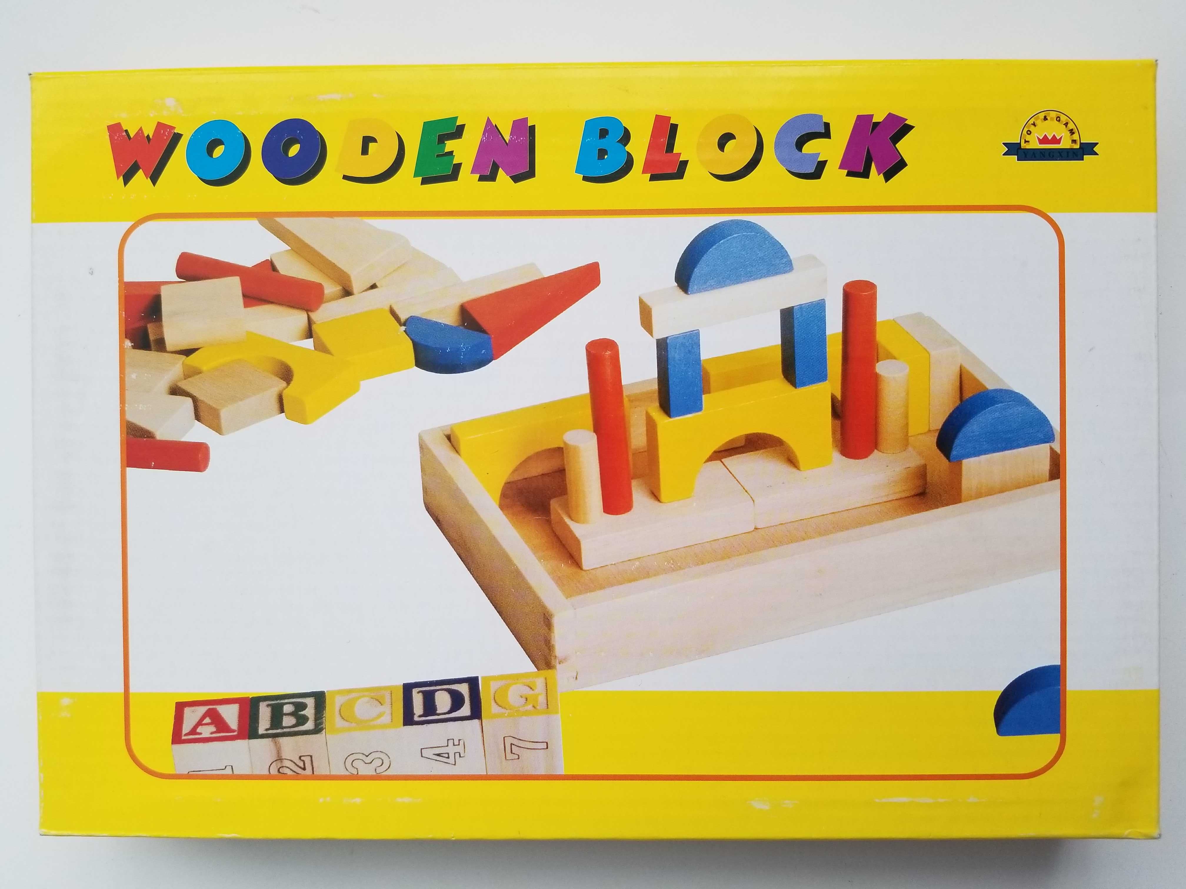Деревянный конструктор, деревянные кубики. Wooden block