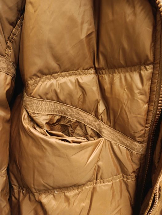 Kurtka damska brąz ceglasty, kaczy puch, r. Oversize, z metki M