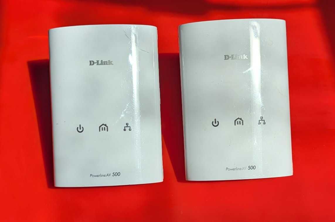 D-Link PowerLine AV 500 DHP-P500AV adapter przelotowy zestaw 2szt.