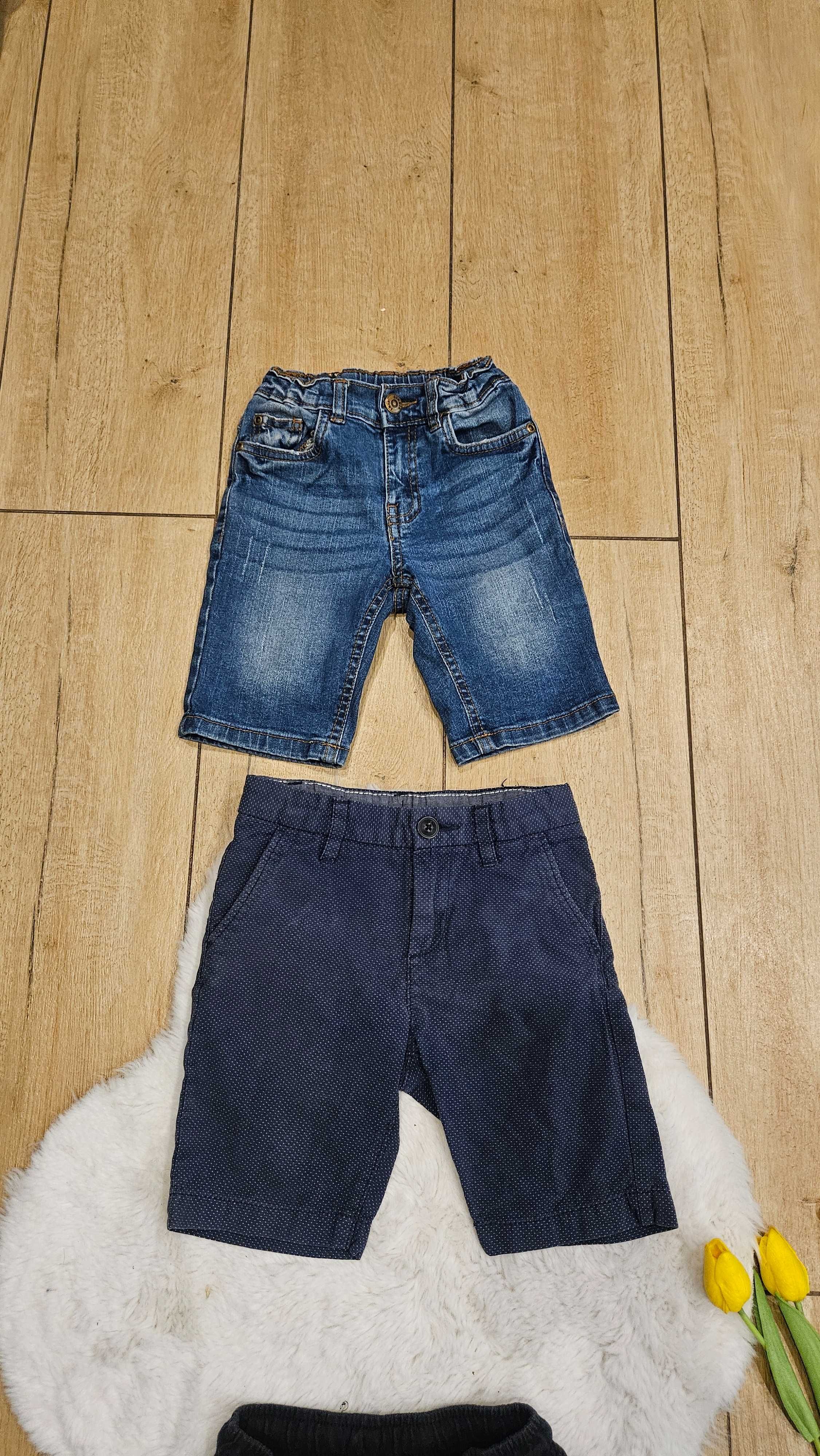Spodenki dresowe jeansowe dla chlopca 104 na lato szorty