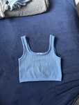 Niebieski crop top new yorker fb sister XXS