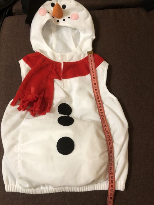 Костюм сніговика, карнавальний костюм, новорічний костюм