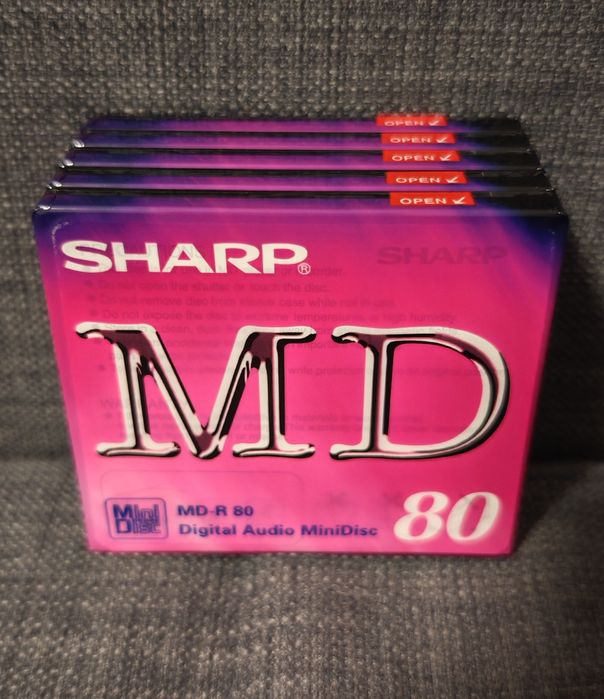 Minidisc минидиски Sharp 80 min 5 шт