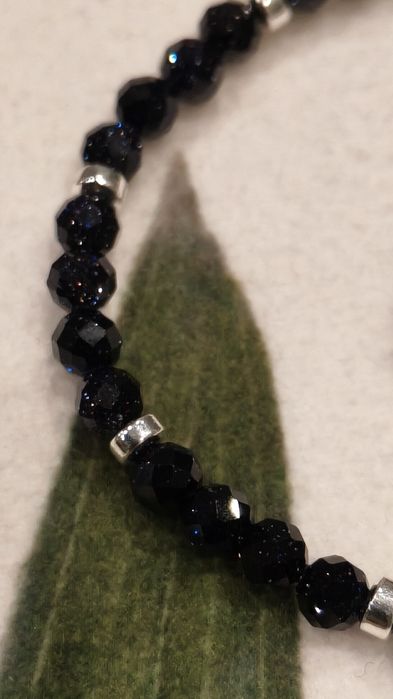 Zestaw bransoletka i pierścionek z naturalnych kamieni Piaskowiec