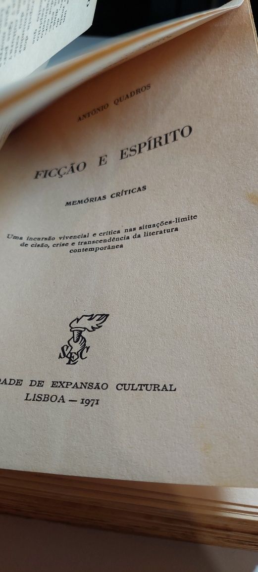 Ficção e Espírito - António Quadros (1971)