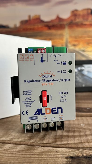 Regulador solar Alden (de marca) para autocaravana ou painel solar cas