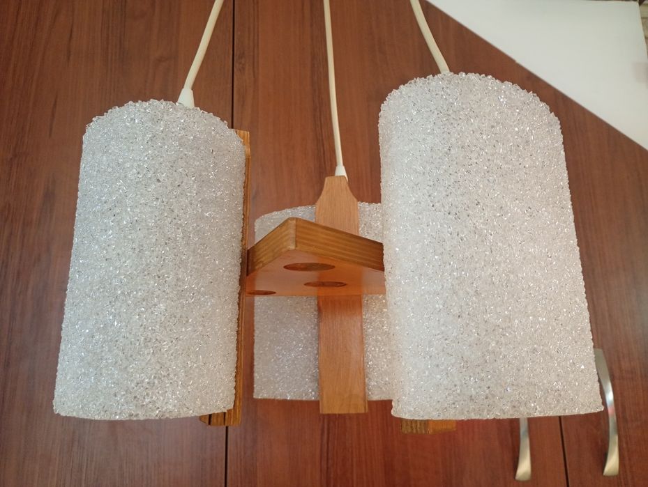 lampy, żyrandole PRL