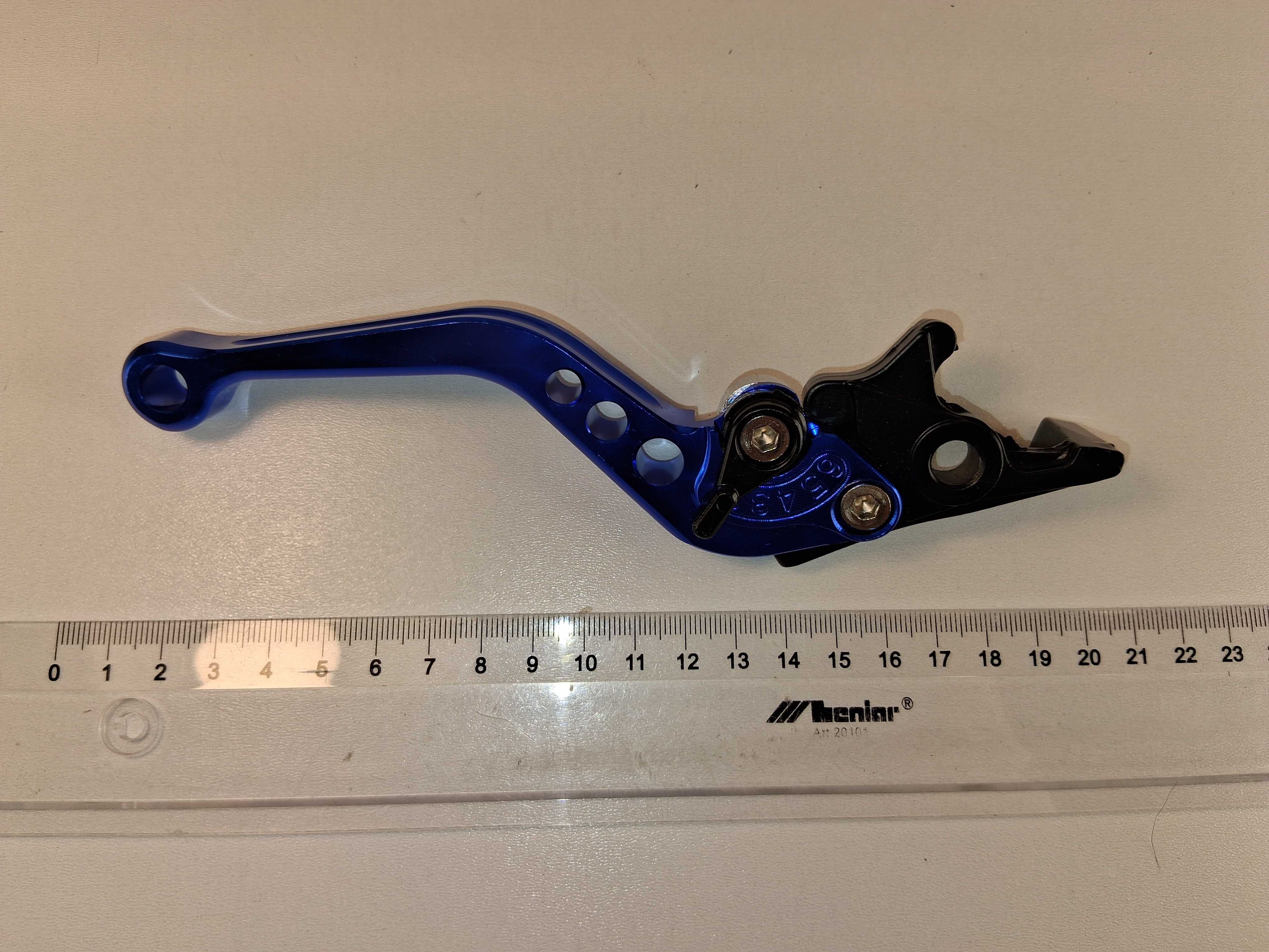E019 Regulowane Dźwignie Hamulca Sprzęgła Niebieskie Motocykl 2 Sztuki