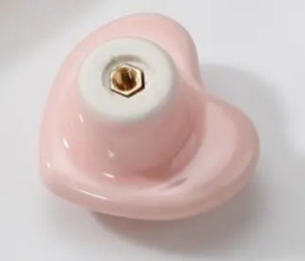 Puxadores em Porcelana Coração