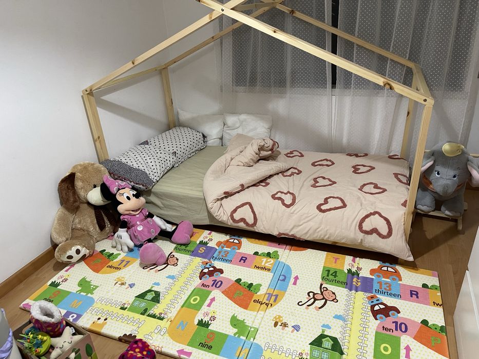 Cama criança montessori c/colchão
