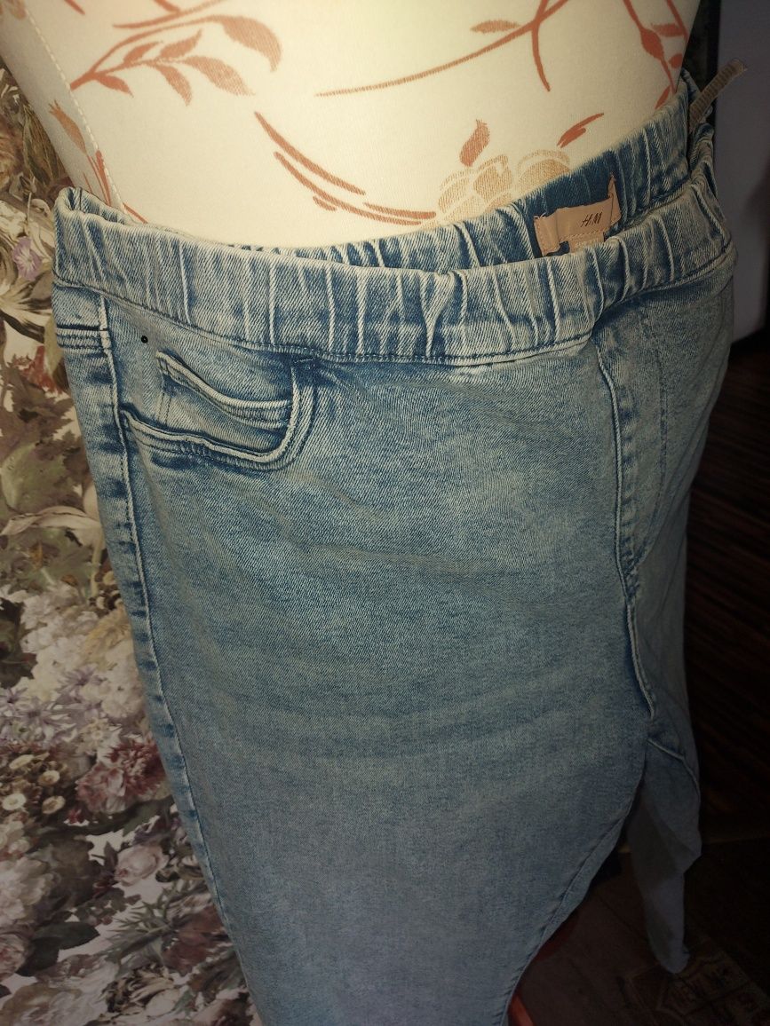 Spodnie, jeansy na gumkę  H&M, 48/50