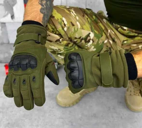 Тактичні зимові рукавиці олива ЗСУ M , L, XL, 2XL перчатки з хутром
