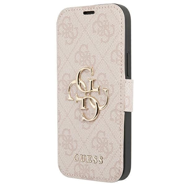 Guess Etui Ochronne iPhone 13 Pro / 13 Big Metal Logo - Różowy