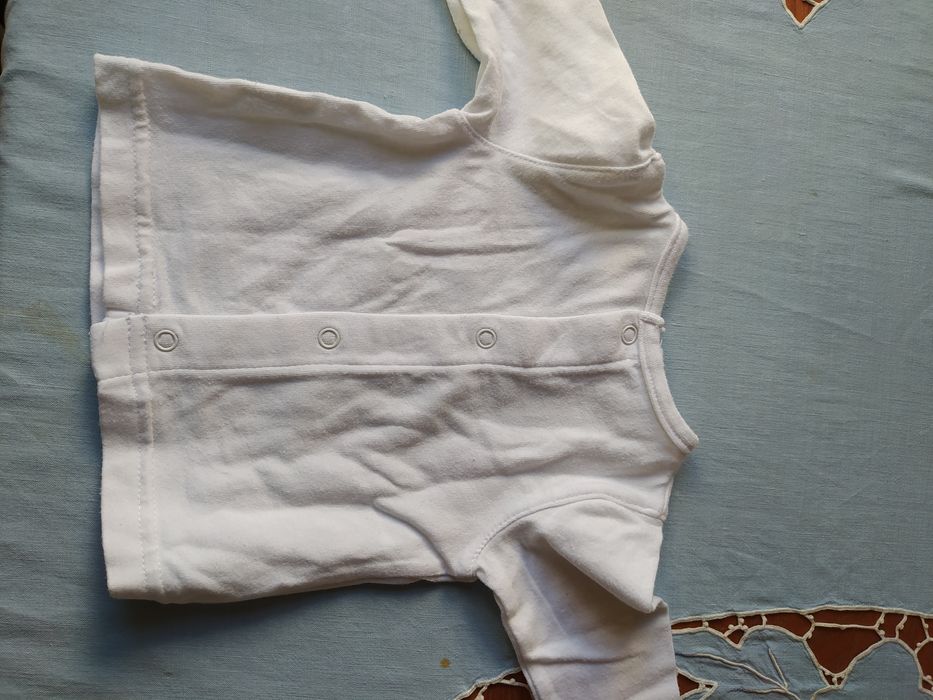 Camisola branca bebé 50 cm