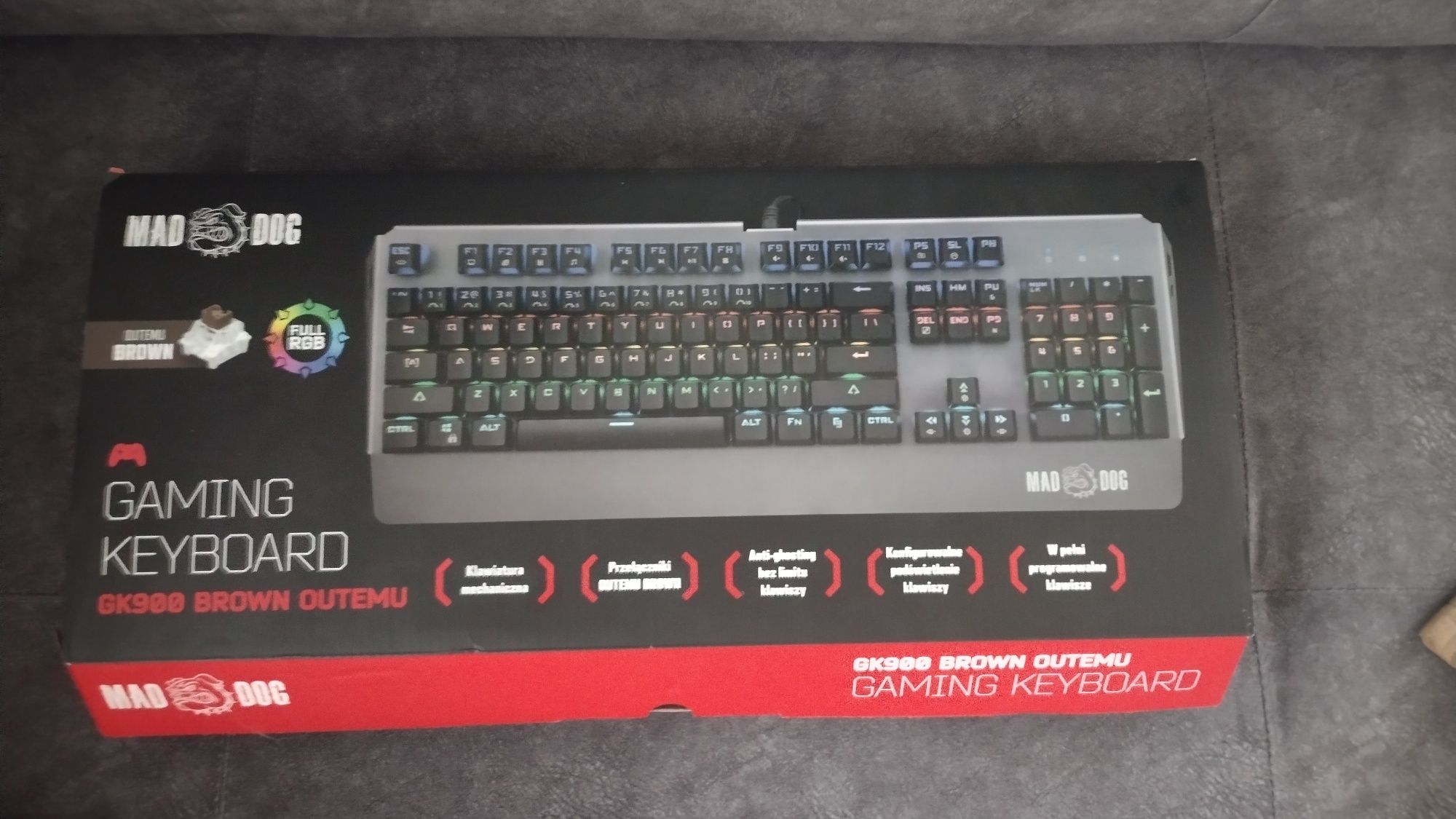 Klawiatura Gaming Keyboard GK 900 Brown Outemu