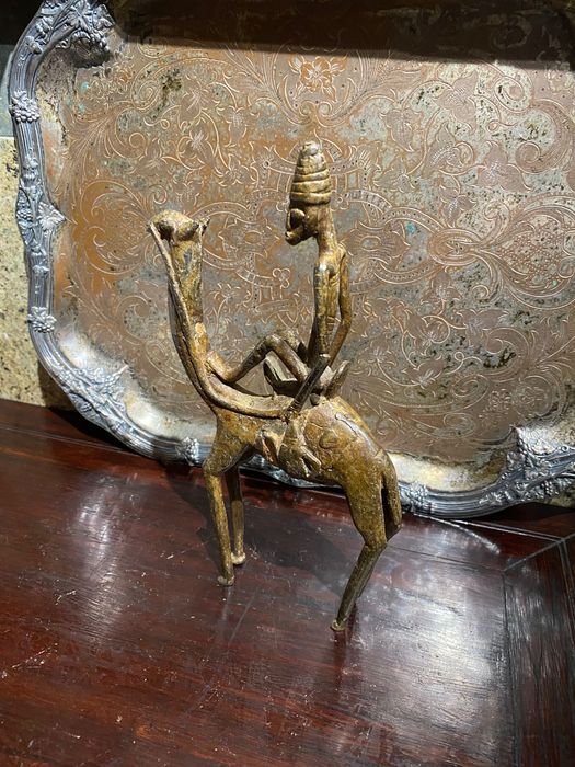 Escultura Bronze do Mali África Séc XIX 24 centímetros