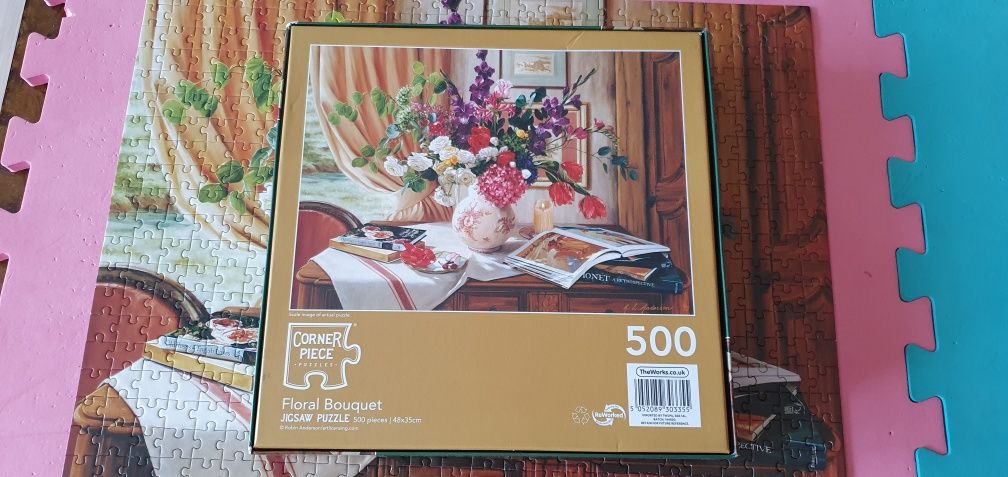 Puzzle Corner Piece 500, Floral Bouquet