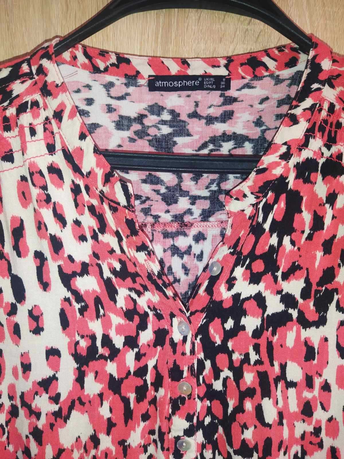 Блуза леопардовий, анімалістичний принт, 100% віскоза