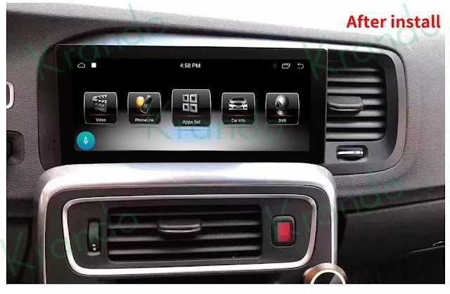 Auto-rádio 8.8" android 13 Volvo V60 S60 2011 a 2020